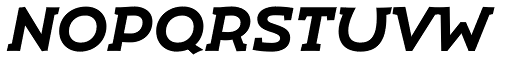 Umba Slab Alt Bold Italic character specimen 2