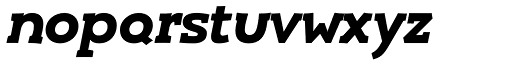 Umba Slab Alt Bold Italic character specimen 4