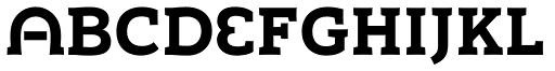 Umba Slab Alt Bold font specimen