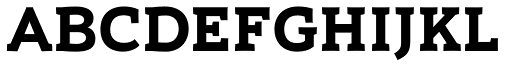 Umba Slab Bold font specimen