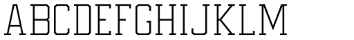 Undergrad UltraThin font specimen