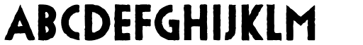 Urban Stone font specimen