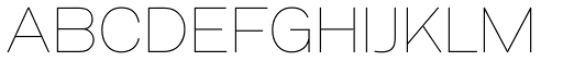 Vedo Thin font specimen