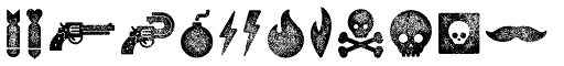 Veneer Extras font specimen