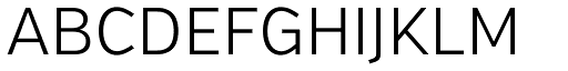 Verb Light font specimen