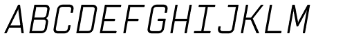 Vin Mono Pro Light Italic font specimen