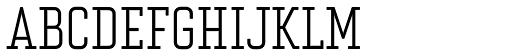 Vin Slab Pro Light font specimen