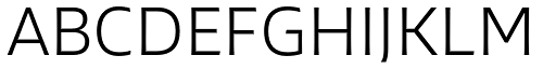 Vocal Light font specimen