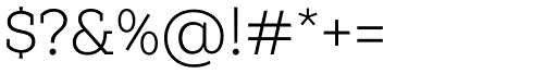 Weekly Light character specimen 6