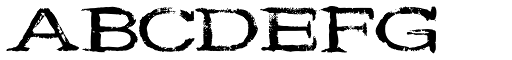Wide Noise font specimen