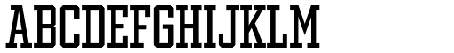 Winner Condensed Regular font specimen