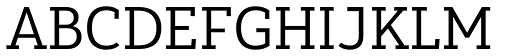 Yorkten Slab Normal Regular font specimen