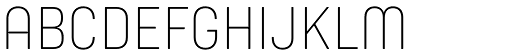 Yummo Thin font specimen
