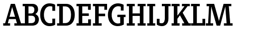 Zin Slab Condensed Demo font specimen