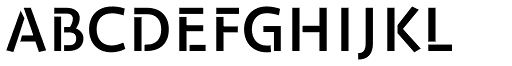 ZionTrain Pro Stencil DemiBold font specimen
