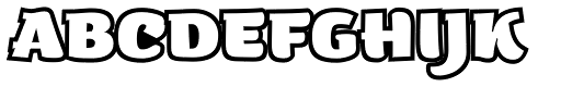 ZT Arturo Demo Heavy Outline font specimen