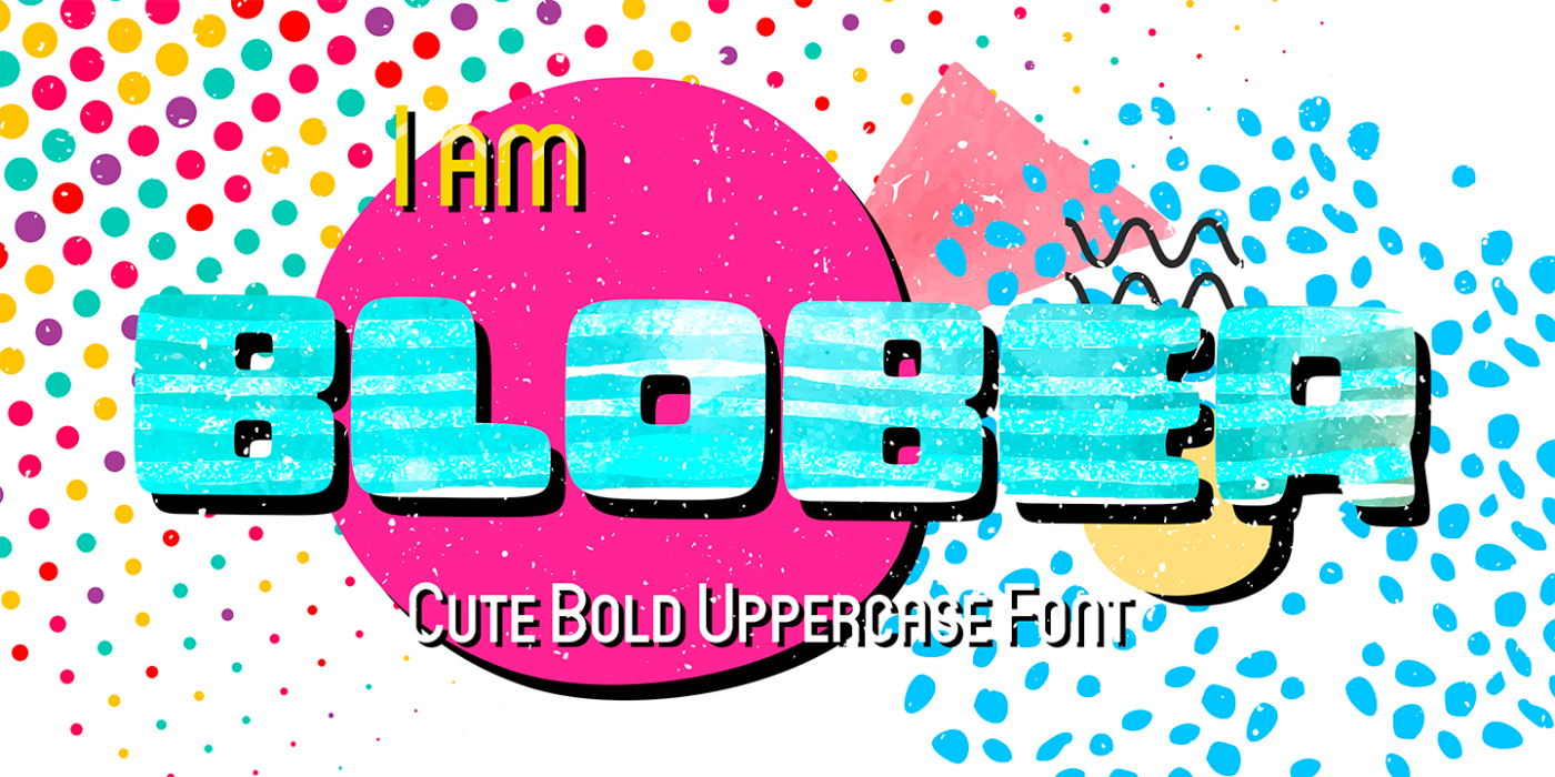 Blober Complete Family font specimen