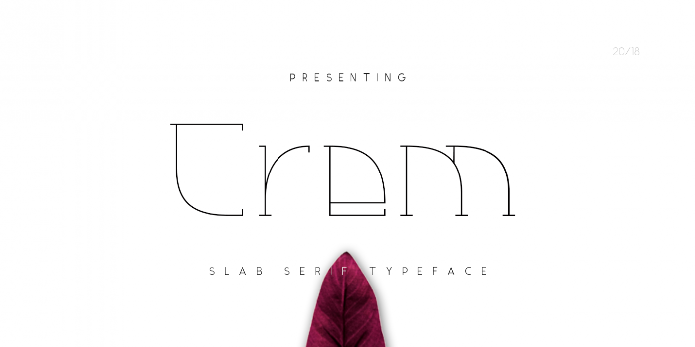 Crem Slab Complete Family character specimen 1