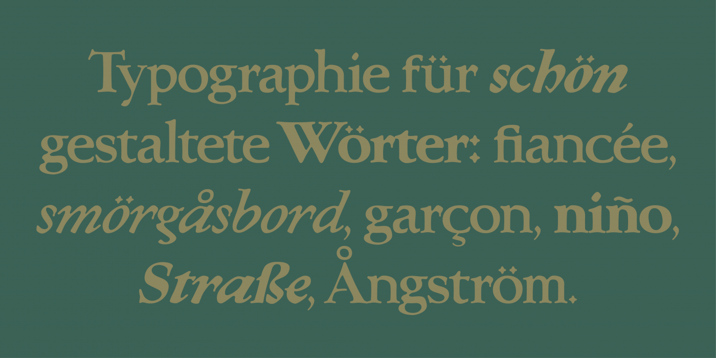 Klopfzeichen Extra Bold character specimen 2