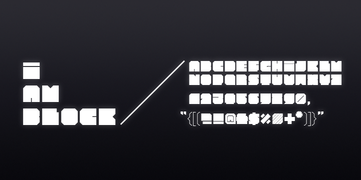 Iamblock Complete Family character specimen 2