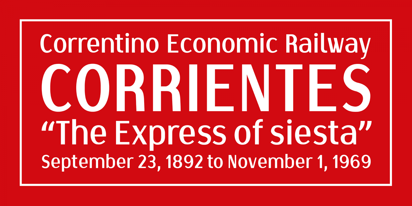 Correntino Railway Regular character specimen 1