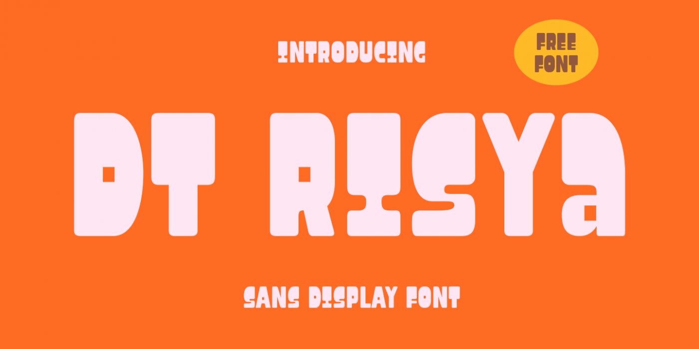 DT Risya Regular character specimen 1