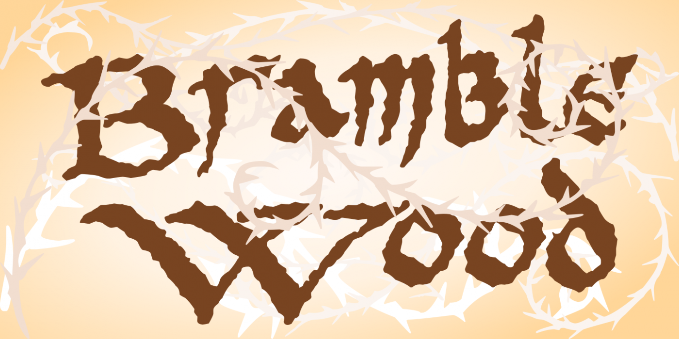 PR Bramble Wood 1 PR-BrambleWood-01 Regular character specimen 1