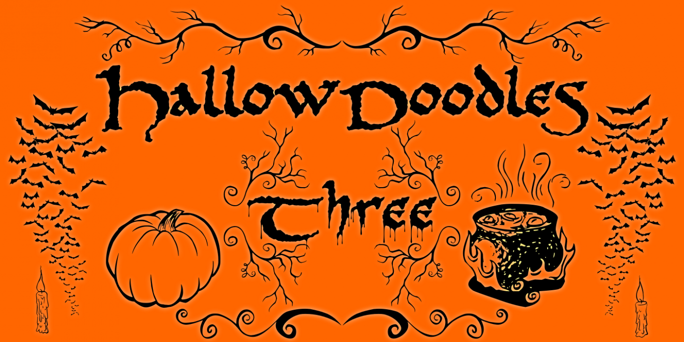 PR Hallow Doodles 03 PR-HallowDoodles-03 Regular character specimen 1