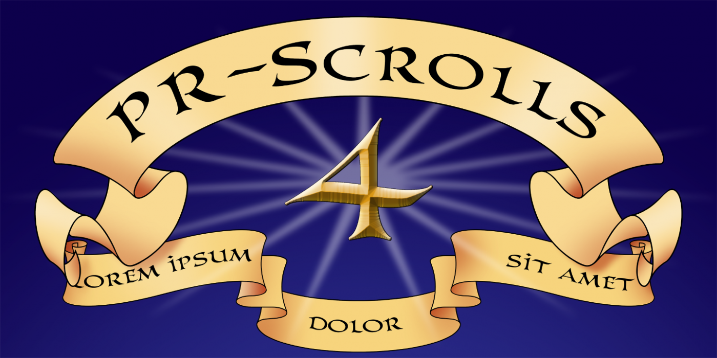 PR Scrolls 04 PR-Scrolls-04 Regular character specimen 1