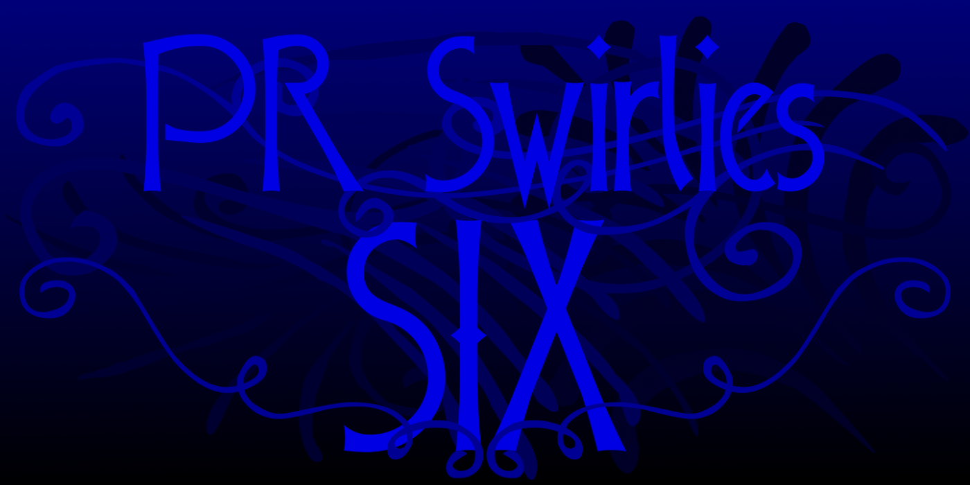 PR Swirlies 06 PR-Swirlies-06 Regular character specimen 1