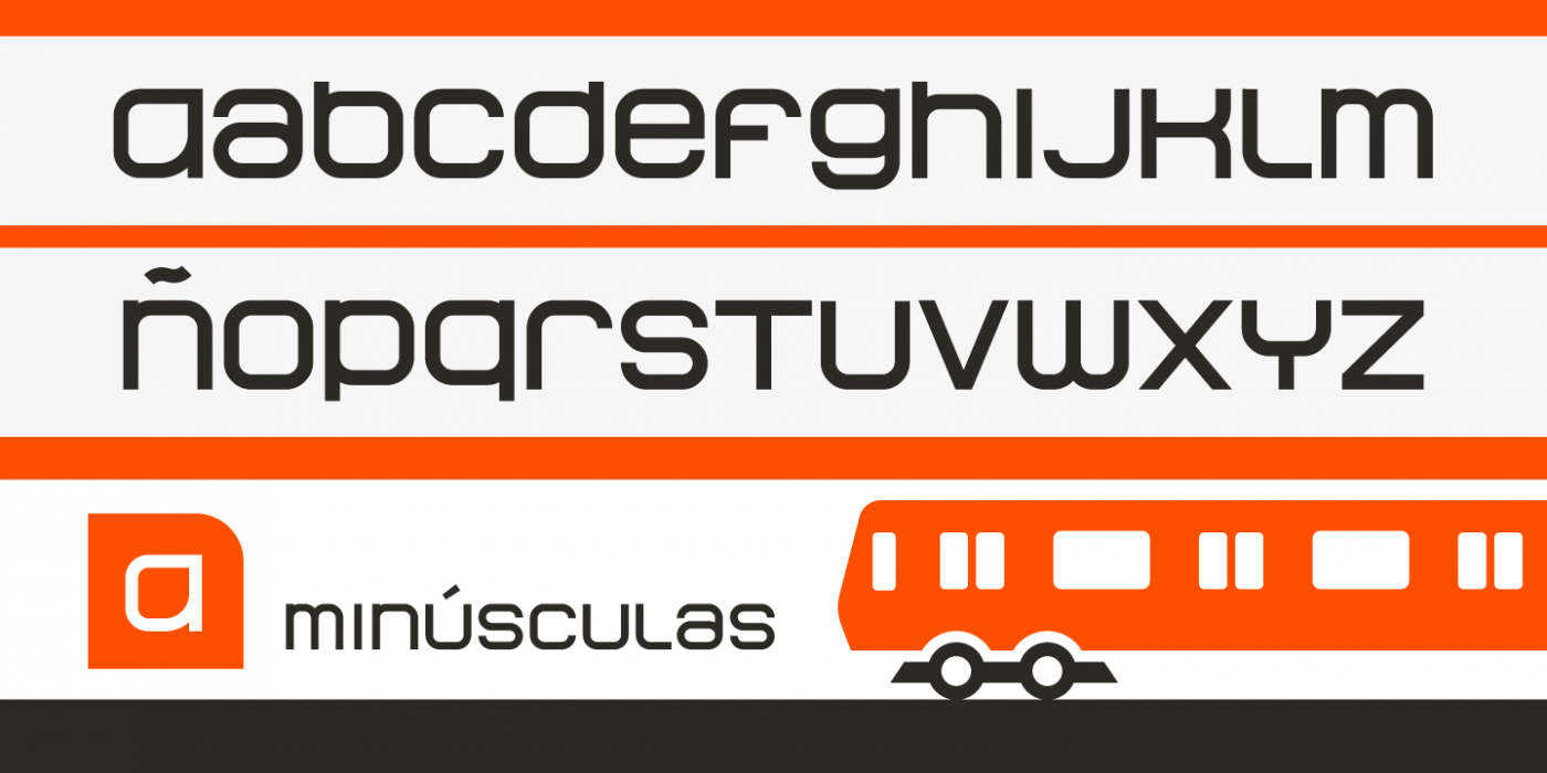 Tipo Metro CDMX Regular character specimen 2